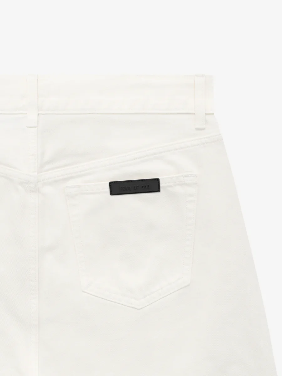 Fear of God Essentials Relaxed 5 Pocket Jeans in Cloud Dancer - Image 8