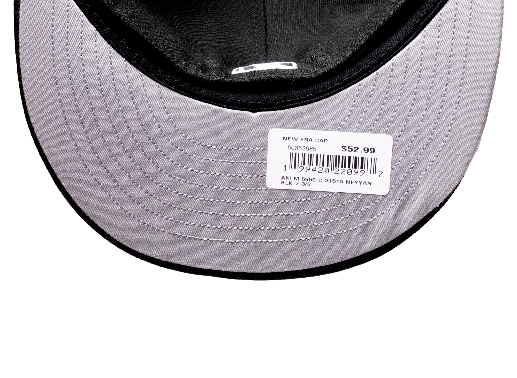 New Era 59Fifty Atlanta Braves Fitted Hat in Black - Image 4