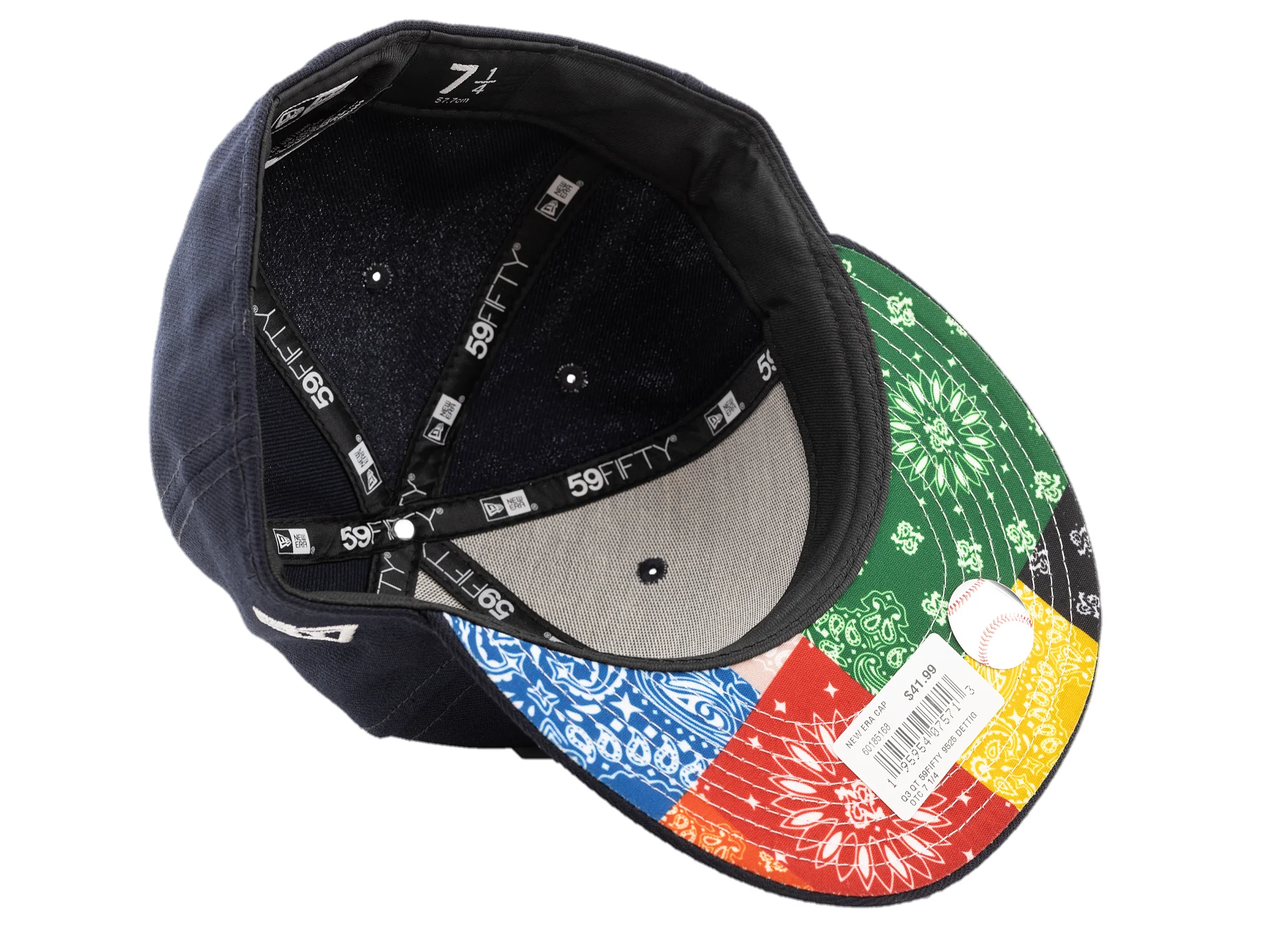 New Era Cincinnati Reds 59FIFTY Paisley Brim Fitted Hat - Image 3