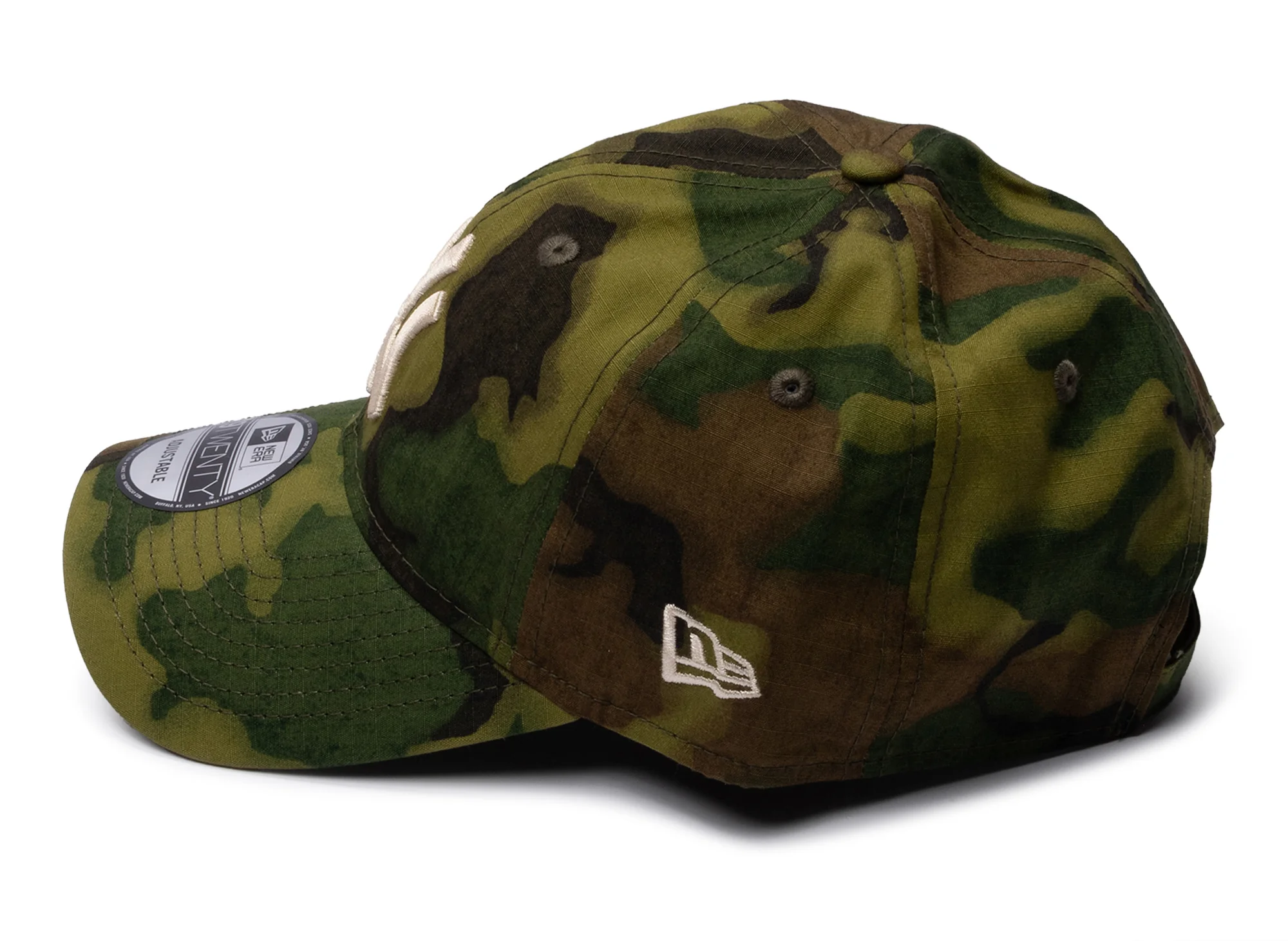 New Era Ripstop Camo 9Twenty Los Angeles Dodgers Strapback Hat - Image 2