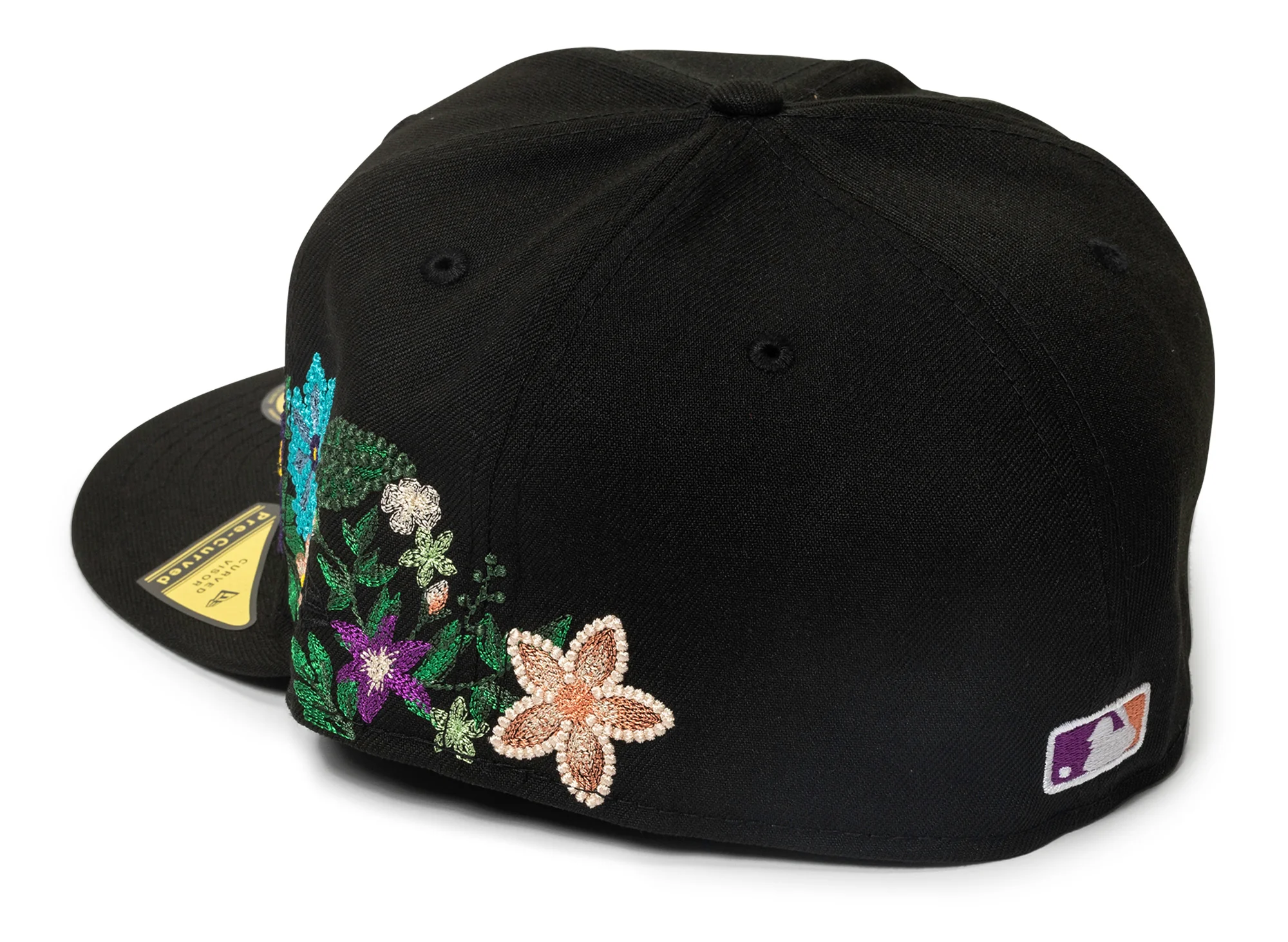 New Era Tonal Florals Houston Astros Fitted Hat in Black - Image 2