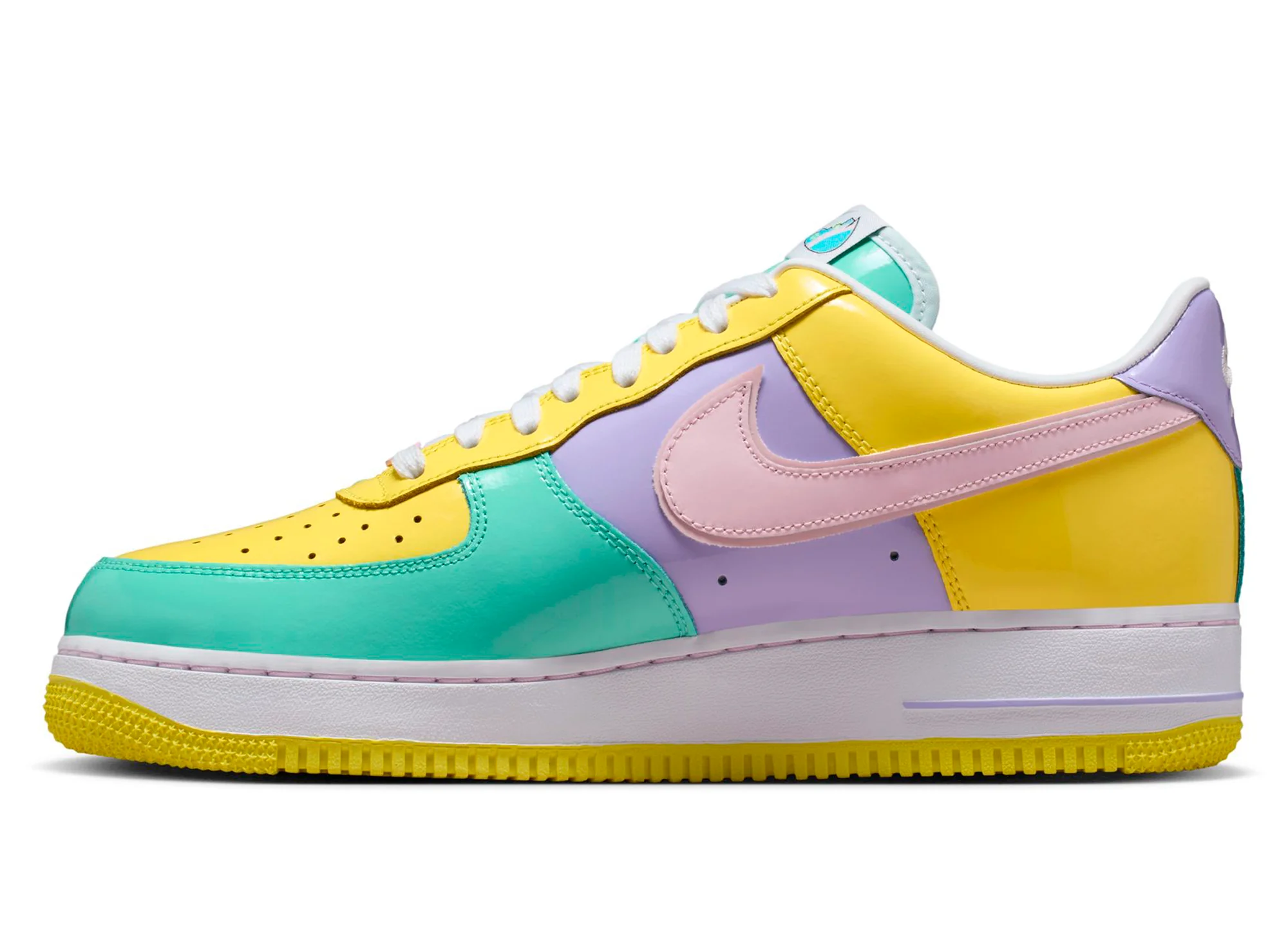 Nike Air Force 1 '07 in Yellow Pulse / Pink Foam - Image 3